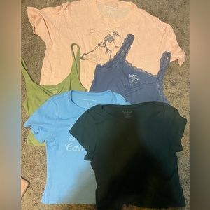 Pack of shirts and crop top bundle
